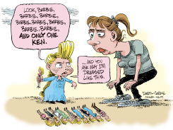 POLYGAMIST BARBIE by Daryl Cagle