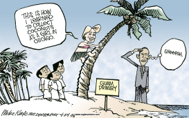 GUAM PRIMARY by Mike Keefe