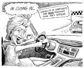 HILLARY CLOSER by Adam Zyglis