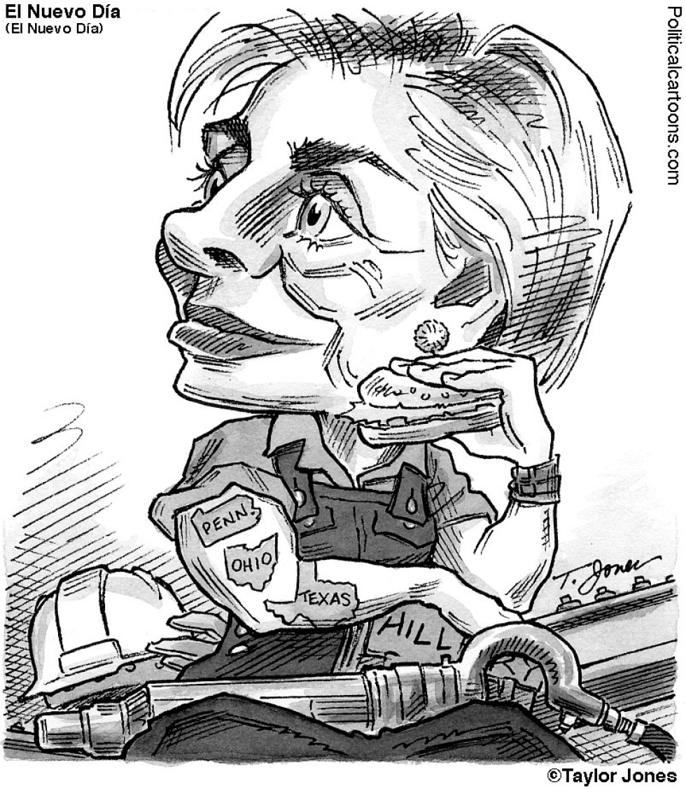  HILLARY CLINTON AS ROSIE THE RIVETER by Taylor Jones