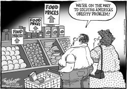 COST OF FOOD by Bob Englehart