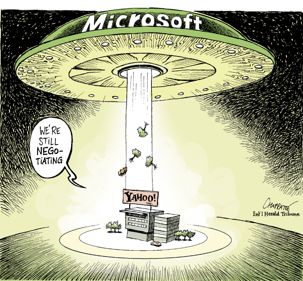  MICROSOFTS BID FOR YAHOO by Patrick Chappatte