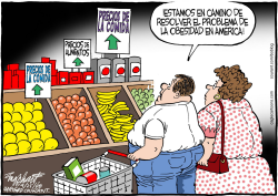 EL COSTO DE LA COMIDA  by Bob Englehart