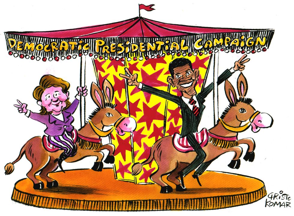  DEMOCRATIC MERRY-GO-ROUND  by Christo Komarnitski