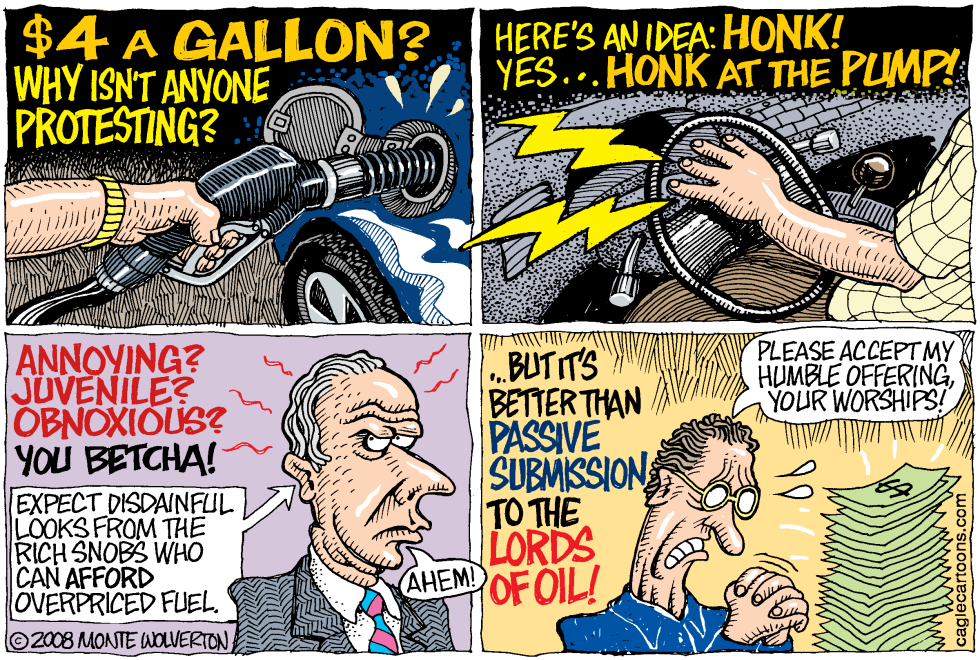  HONK AT THE PUMP by Wolverton