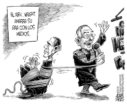 EL REVERENDO WRIGHT by Adam Zyglis