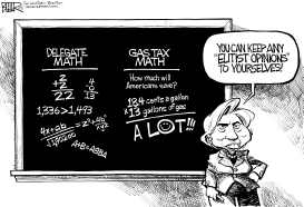 HILLARY FAILS MATH by Nate Beeler