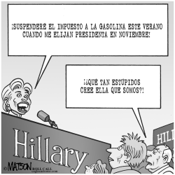 IMPUESTO COMPLACIENTE A LA GASOLINA DE HILLARY by RJ Matson