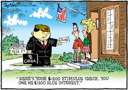 STIMULUS CHECKS by Bob Englehart