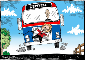 OBAMA AND HILLARY by Bob Englehart