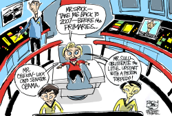 STAR TREK CLINTON  by Pat Bagley