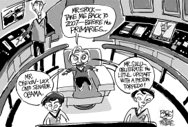 STAR TREK CLINTON by Pat Bagley