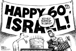 ISRAEL TURNS 60 by Nate Beeler