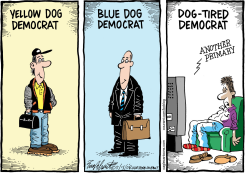 TIRED DEMOCRATS by Bob Englehart