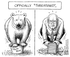 CHENEY BEAR by Adam Zyglis