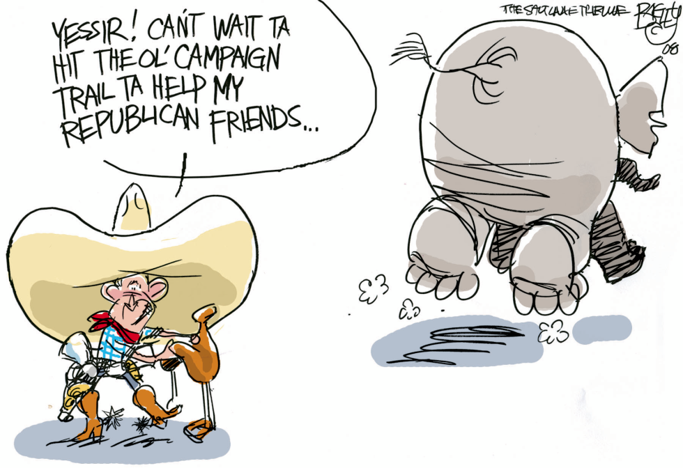  BUSH THE CAMPAIGNERATOR by Pat Bagley