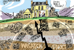 LOCALEARTHQUAKE FAULT by Pat Bagley