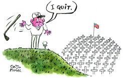 MR. BUSH GAVE UP GOLF  by Christo Komarnitski