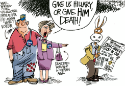 HILLARY OR DEATH  by Pat Bagley