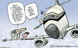 AIRLINE EXTRAS by Mike Keefe