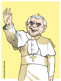 POPE BENEDICT IN THE USA  by Arcadio Esquivel