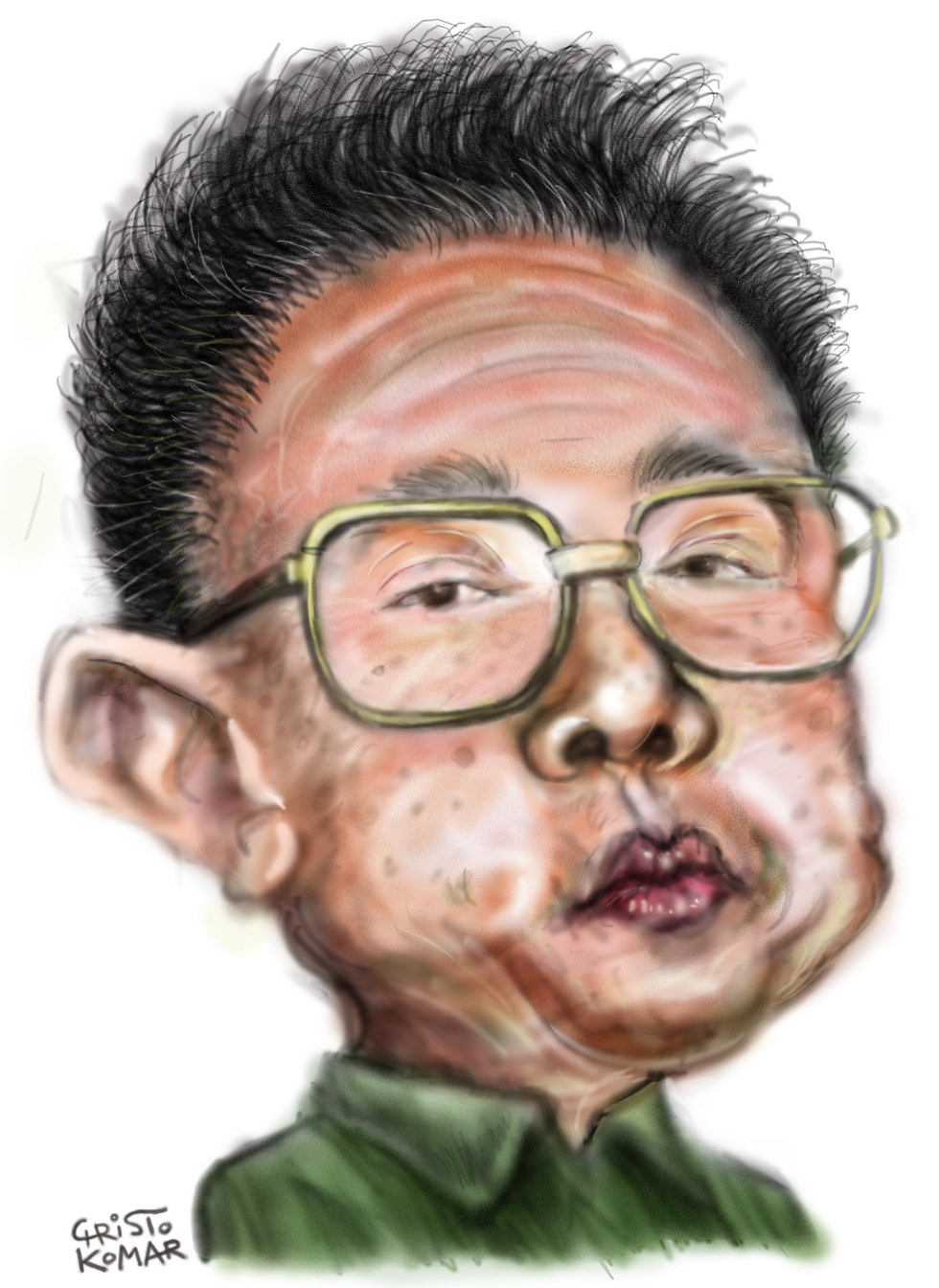  KIM JONG-IL  by Christo Komarnitski