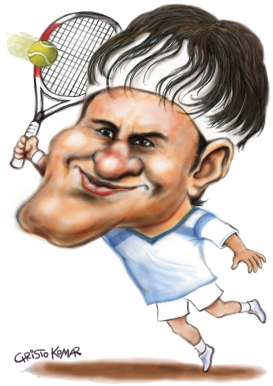 ROGER FEDERER  by Christo Komarnitski