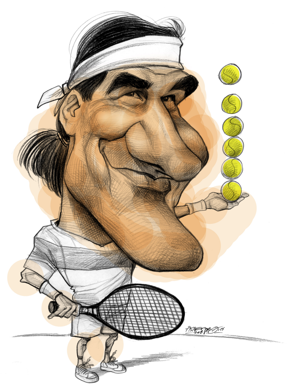  ROGER FEDERER by Petar Pismestrovic