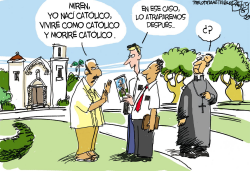 BAUTISMO MORMON PARA LOS MUERTOS by Pat Bagley