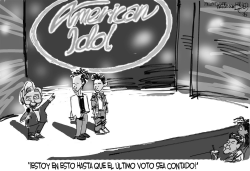 HILLARY QUIERE SER UN IDOLO by Pat Bagley