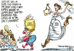 TEXAS POLYGAMY MISSTEP by Pat Bagley