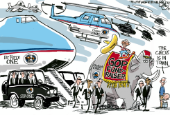 BUSH MCCAIN FUNDRAISING by Pat Bagley