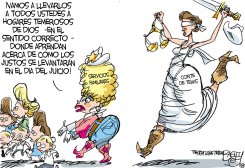 TEXAS SE LLEVA ALOS HIJOS DE SECTA POLIGAMA  by Pat Bagley