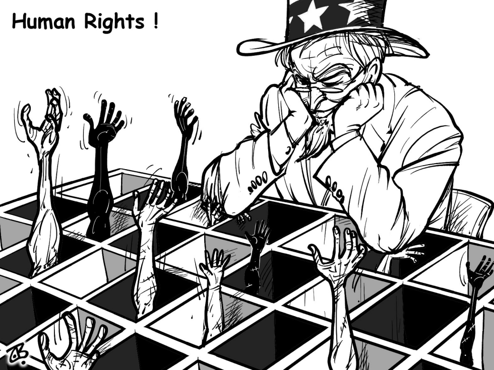  HUMAN RIGHTS by Emad Hajjaj