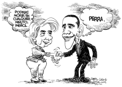 HILLARY Y OBAMA PODRIAN MORIR by Daryl Cagle