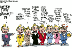 DISRESPECTING HILLARY  by Pat Bagley