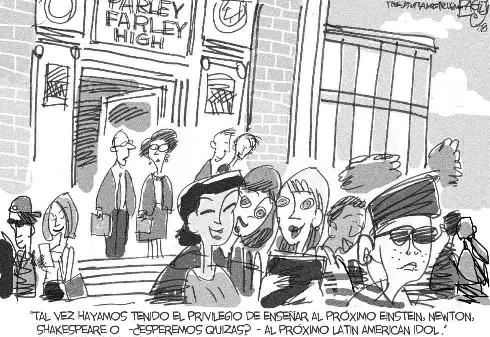  SALIENDO  DE LA ESCUELA by Pat Bagley