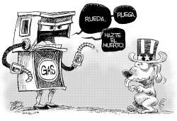 EL PERRITO DE LOS PRECIOS DE LA GASOLINA by Daryl Cagle