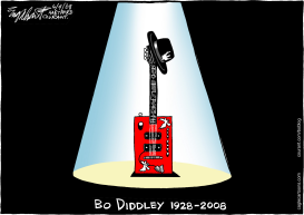 BO DIDDLEY  by Bob Englehart