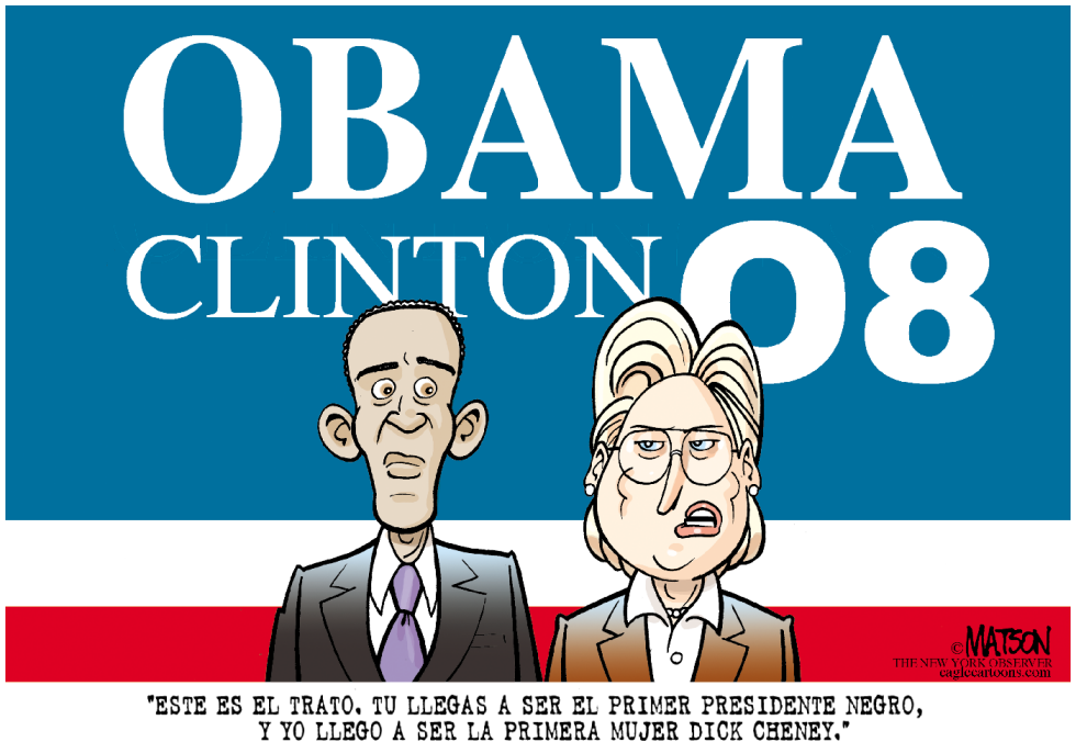  OBAMA CLINTON 2008  by RJ Matson