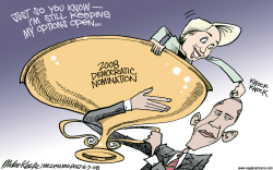 HILLARYS OPTIONS  by Mike Keefe