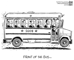 FRONT OF THE BUS by Adam Zyglis