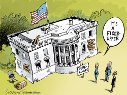 WHO WANTS THE WHITE HOUSE by Patrick Chappatte