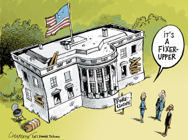 WHO WANTS THE WHITE HOUSE by Patrick Chappatte