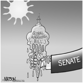 GLOBAL WARMING BILL MELTDOWN by RJ Matson