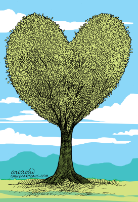 LOVE FOR THE TREE  by Arcadio Esquivel