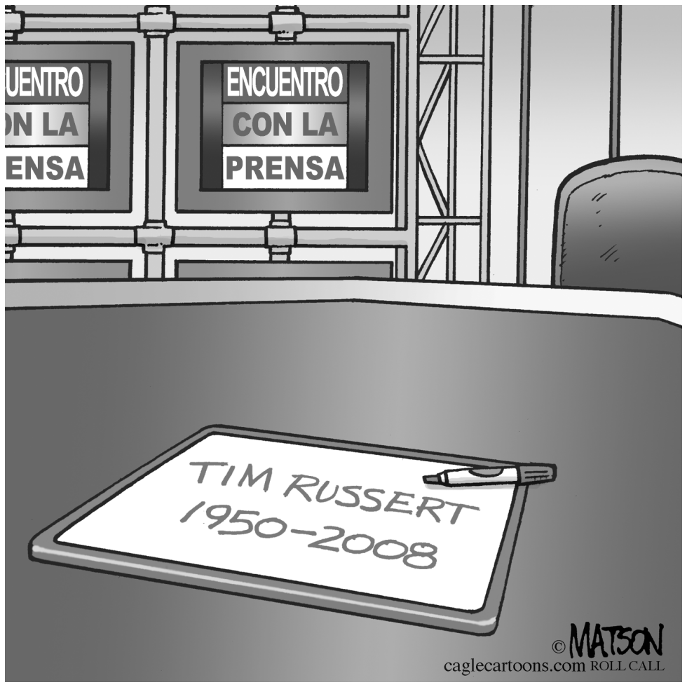  TIM RUSSERT, 1950-2008 by RJ Matson