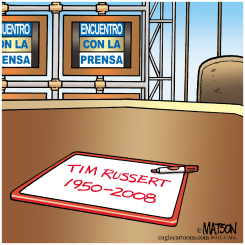 TIM RUSSERT, 1950-2008  by RJ Matson