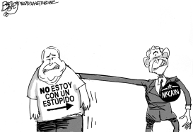 MCCAIN CON UN ESTUPIDO by Pat Bagley