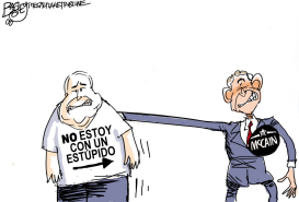 MCCAIN CON UN ESTUPIDO  by Pat Bagley